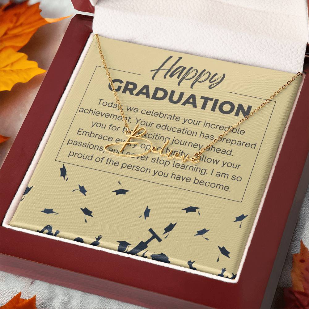 Signature Style Name Necklace - Celebrating Your Success - Gadget and Glam Shop
