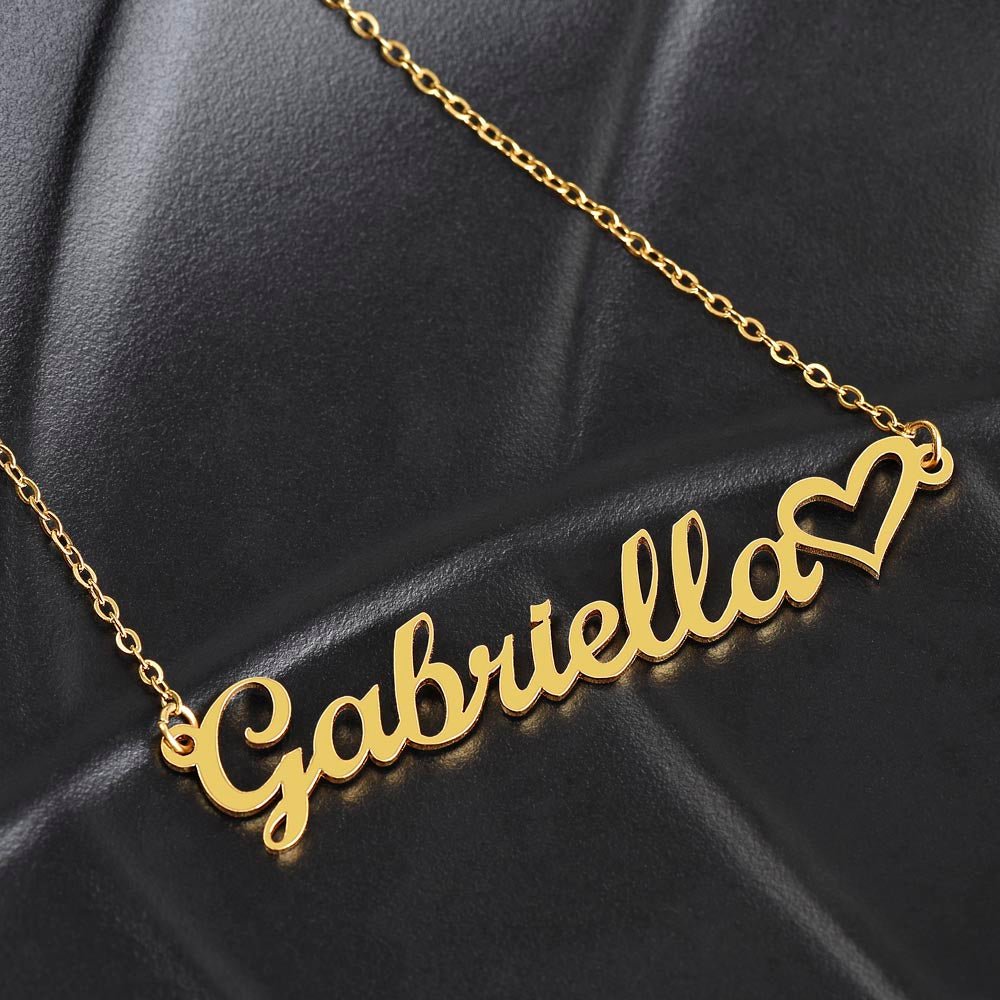 Heart Name Necklace - Congrats - Gadget and Glam Shop
