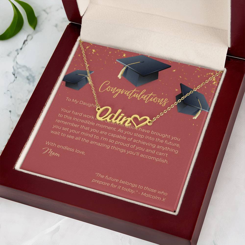 Heart Name Necklace - Congrats - Gadget and Glam Shop