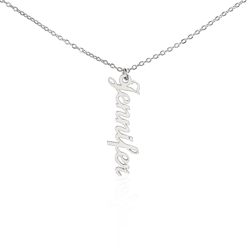 Personalized Vertical Name Necklace - Gadget and Glam Shop