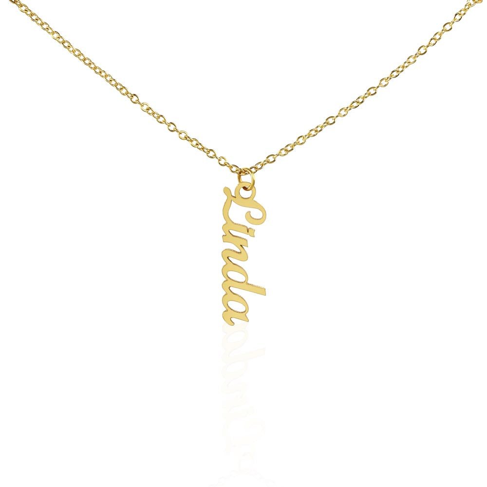 Personalized Vertical Name Necklace - Gadget and Glam Shop