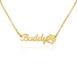 Personalized Paw Print Name Necklace - Gadget and Glam Shop