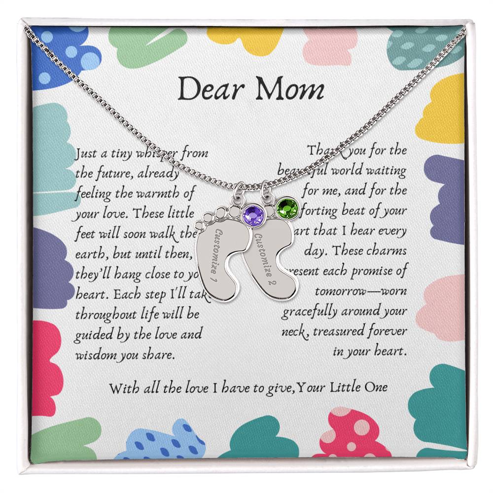 Tiny Steps to Your Heart: Personalized Baby Feet Charms - Gadget and Glam Shop