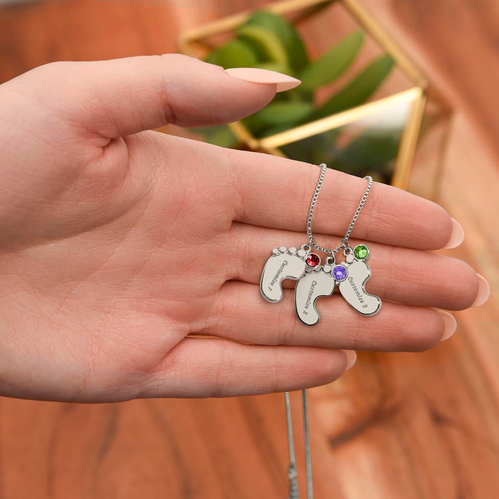 Tiny Steps to Your Heart: Personalized Baby Feet Charms - Gadget and Glam Shop