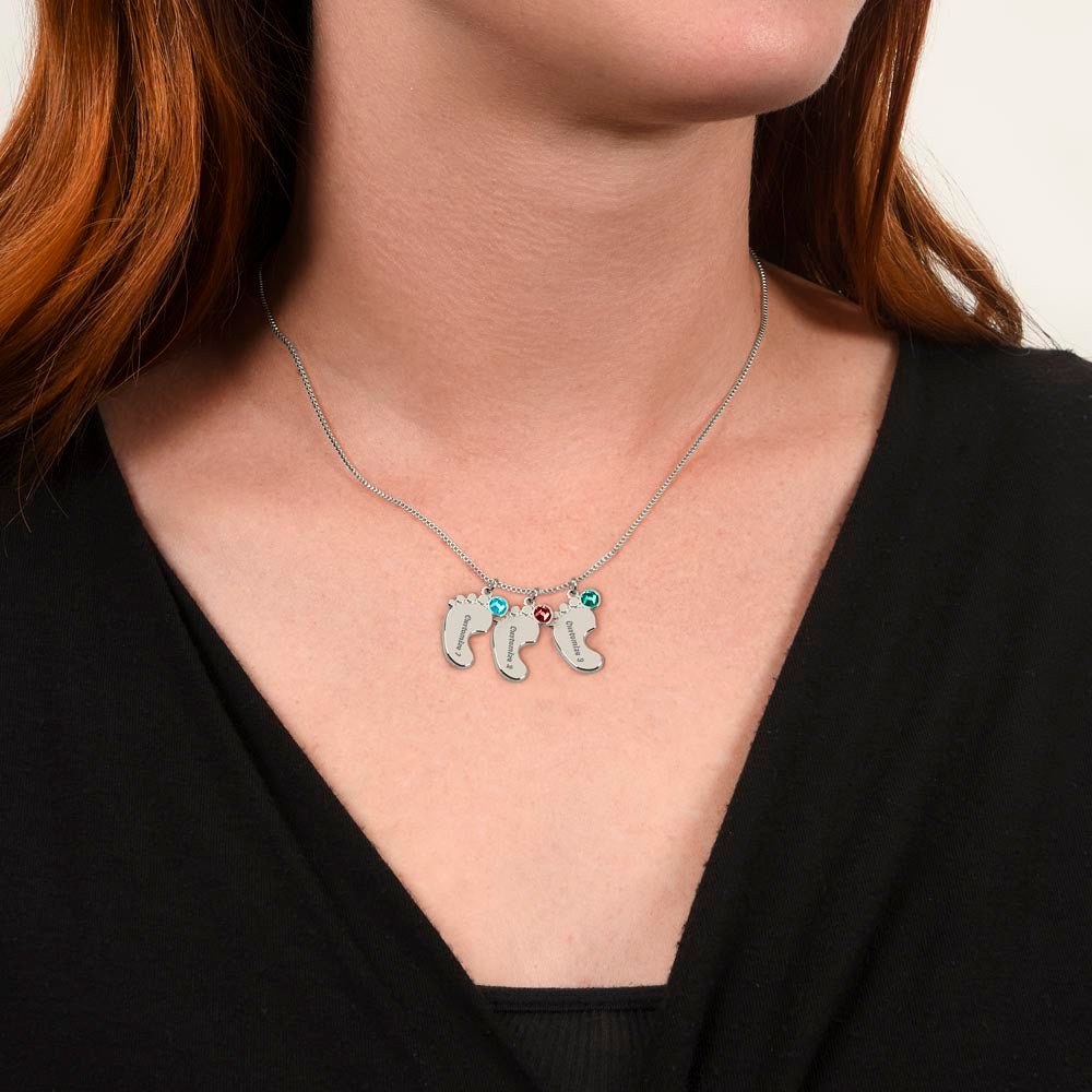 Tiny Steps to Your Heart: Personalized Baby Feet Charms - Gadget and Glam Shop