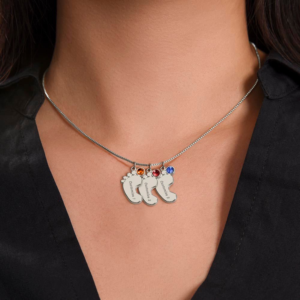 Tiny Steps to Your Heart: Personalized Baby Feet Charms - Gadget and Glam Shop