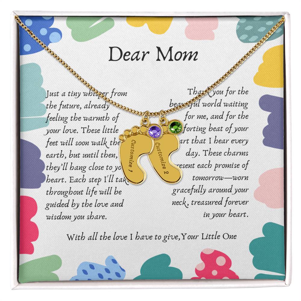 Tiny Steps to Your Heart: Personalized Baby Feet Charms - Gadget and Glam Shop
