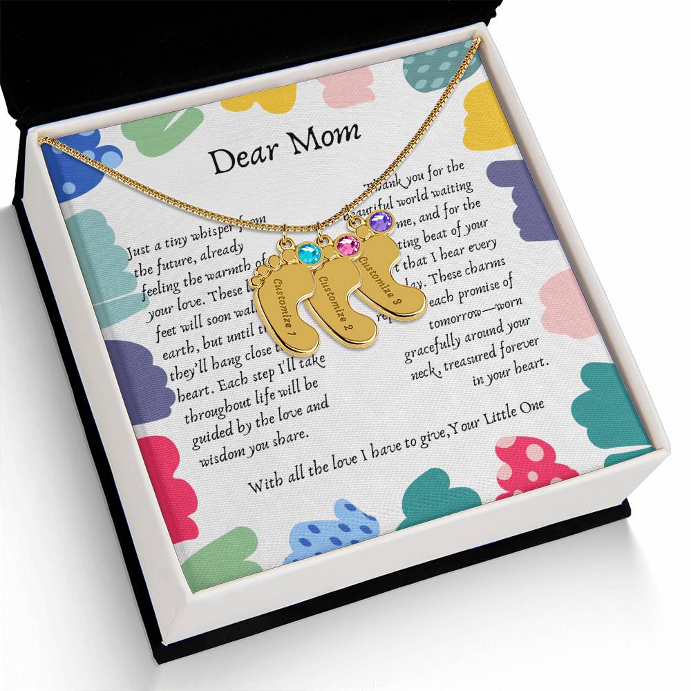 Tiny Steps to Your Heart: Personalized Baby Feet Charms - Gadget and Glam Shop