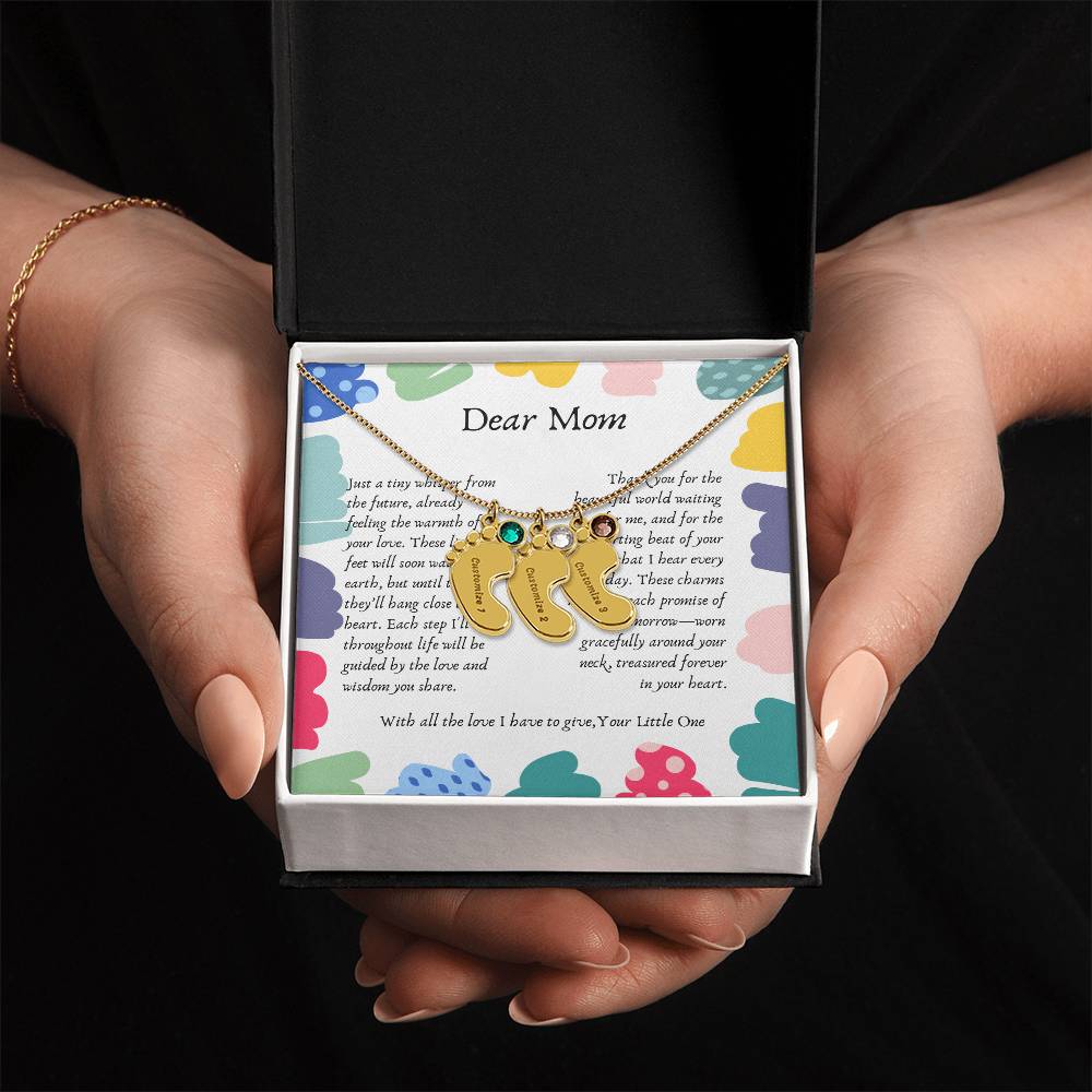 Tiny Steps to Your Heart: Personalized Baby Feet Charms - Gadget and Glam Shop