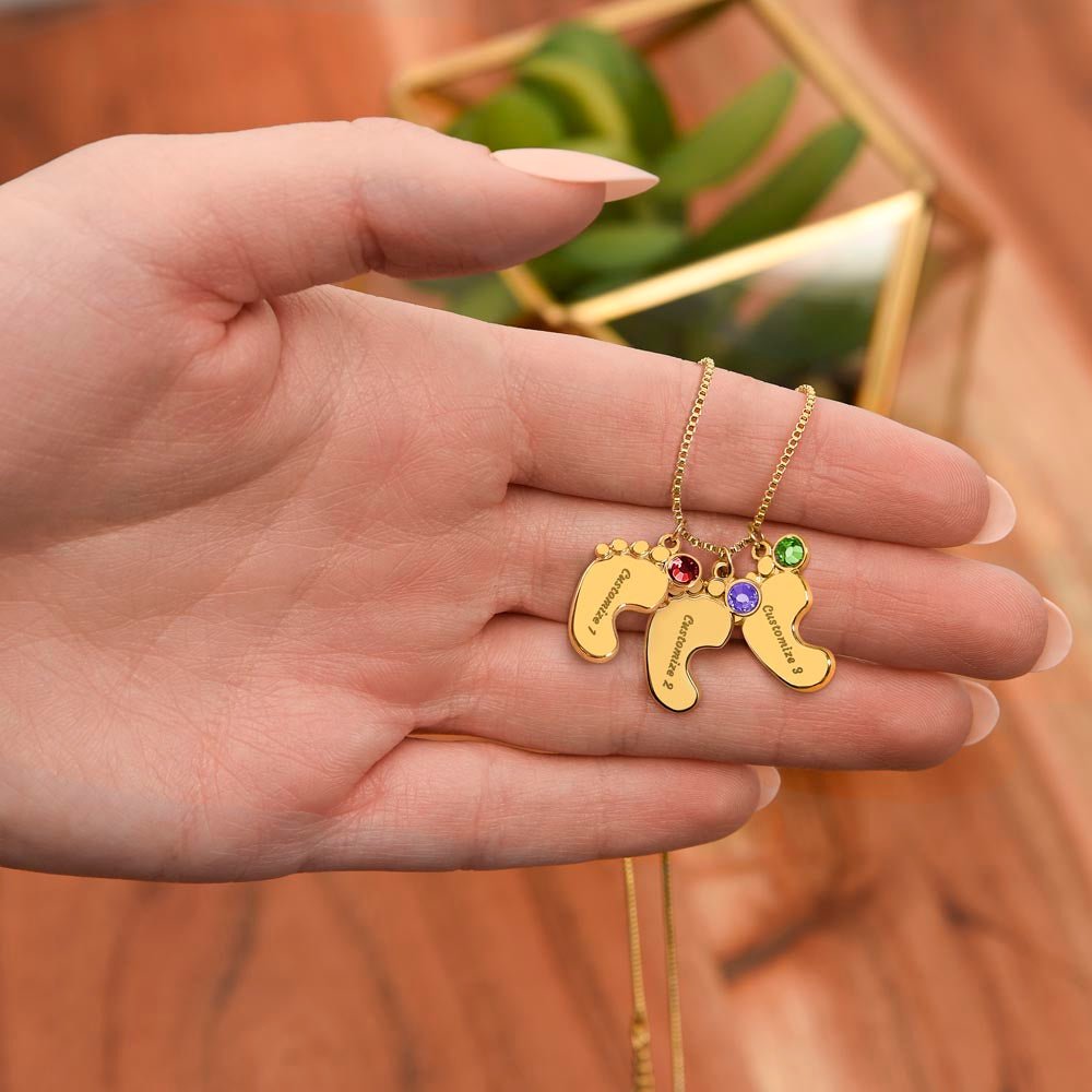 Tiny Steps to Your Heart: Personalized Baby Feet Charms - Gadget and Glam Shop