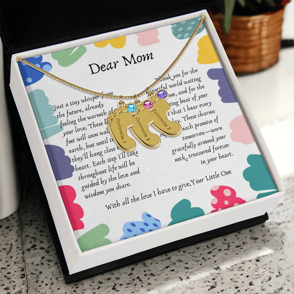 Tiny Steps to Your Heart: Personalized Baby Feet Charms - Gadget and Glam Shop