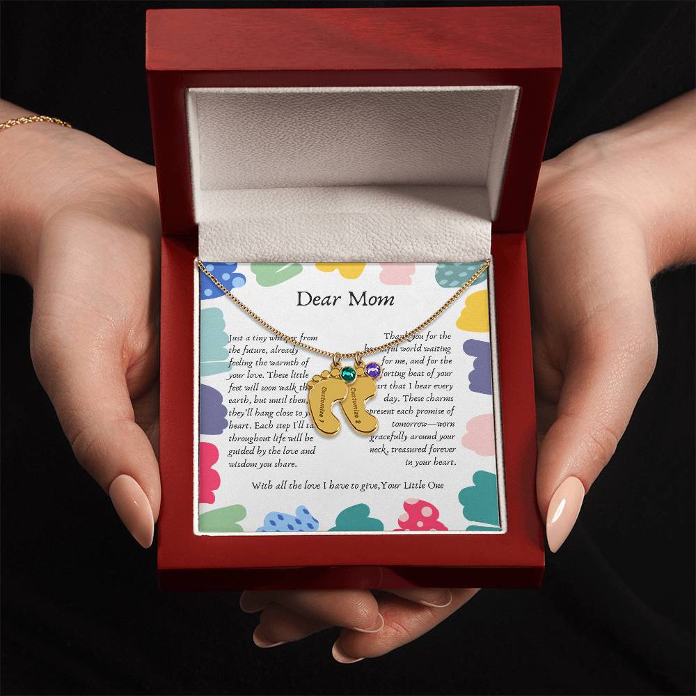 Tiny Steps to Your Heart: Personalized Baby Feet Charms - Gadget and Glam Shop