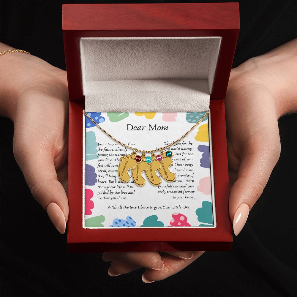 Tiny Steps to Your Heart: Personalized Baby Feet Charms - Gadget and Glam Shop