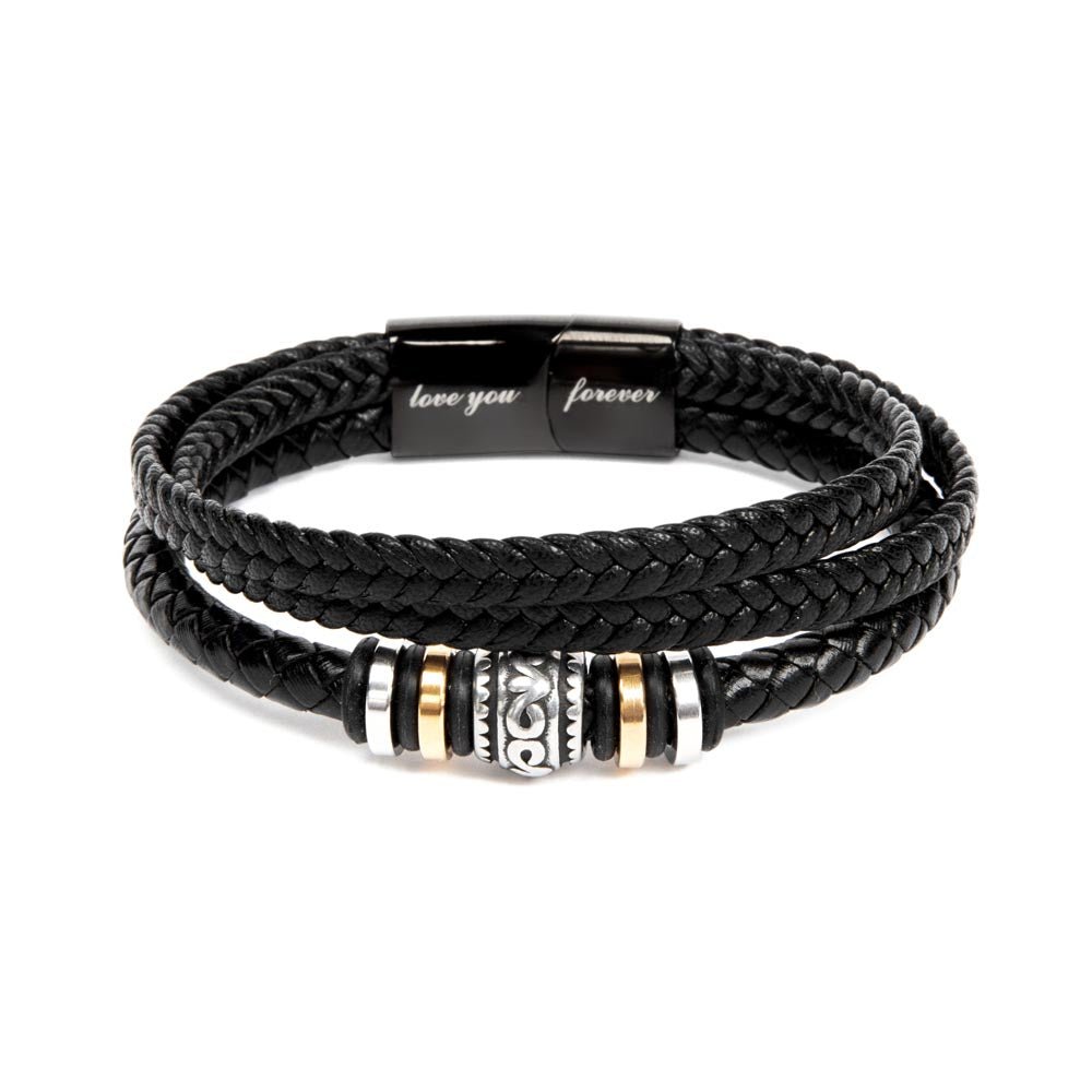 Men's 'Love You Forever' Bracelet - A Mother's Everlasting Pride for a Special Graduate - Gadget and Glam Shop