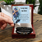 Love You Forever Dad Bracelet - A Tribute to Your Guidance and Wisdom