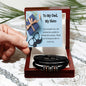 Love You Forever Dad Bracelet - A Tribute to Your Guidance and Wisdom