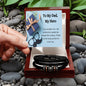 Love You Forever Dad Bracelet - A Tribute to Your Guidance and Wisdom