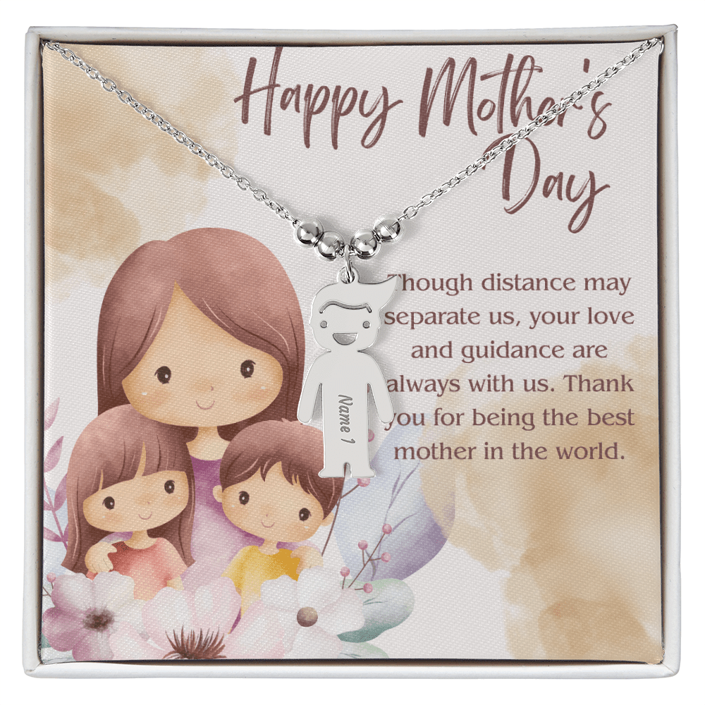 Engraved Kid Charm Necklace – A Heartfelt Mother's Day Gift - Gadget and Glam Shop