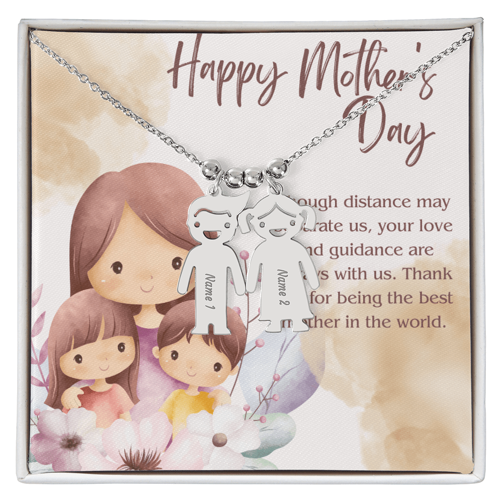 Engraved Kid Charm Necklace – A Heartfelt Mother's Day Gift - Gadget and Glam Shop