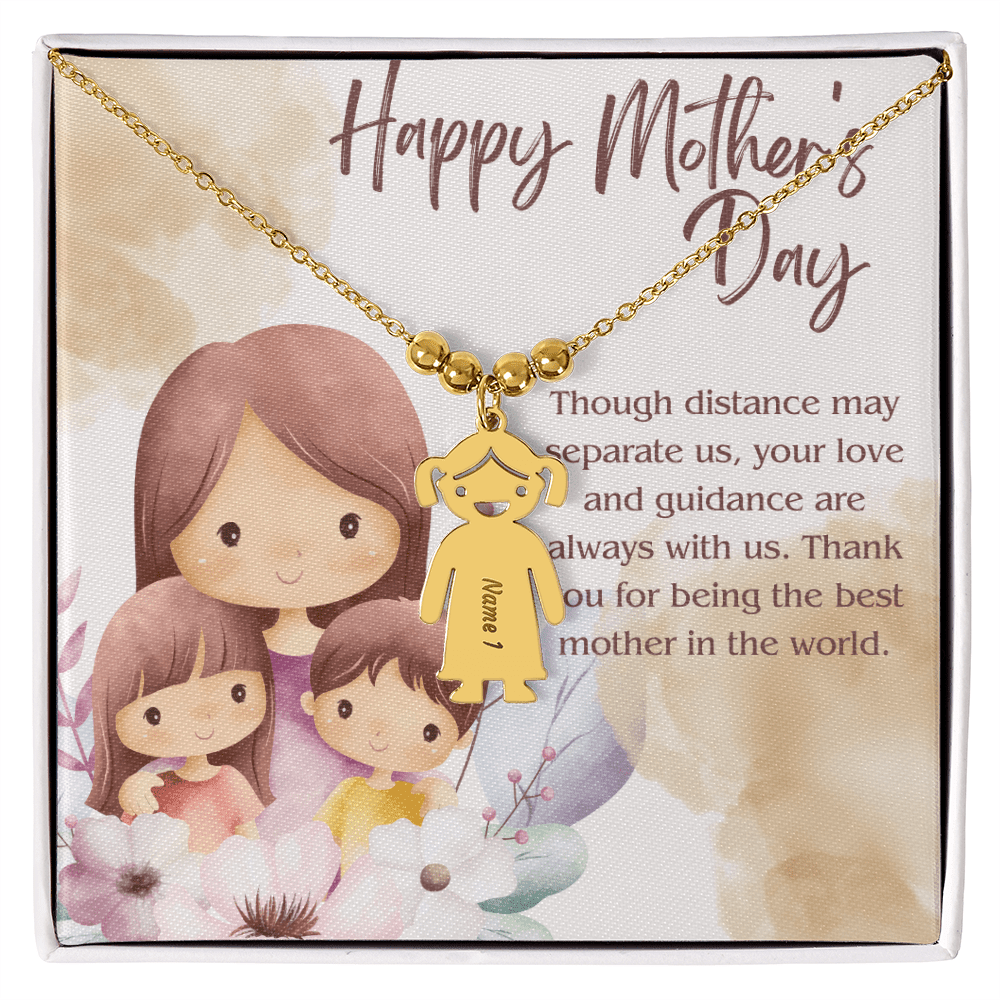 Engraved Kid Charm Necklace – A Heartfelt Mother's Day Gift - Gadget and Glam Shop
