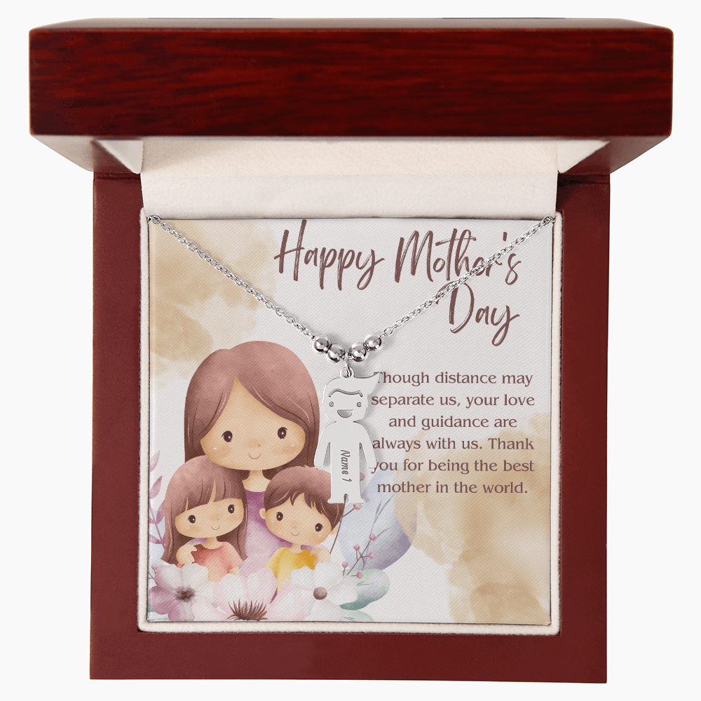 Engraved Kid Charm Necklace – A Heartfelt Mother's Day Gift - Gadget and Glam Shop