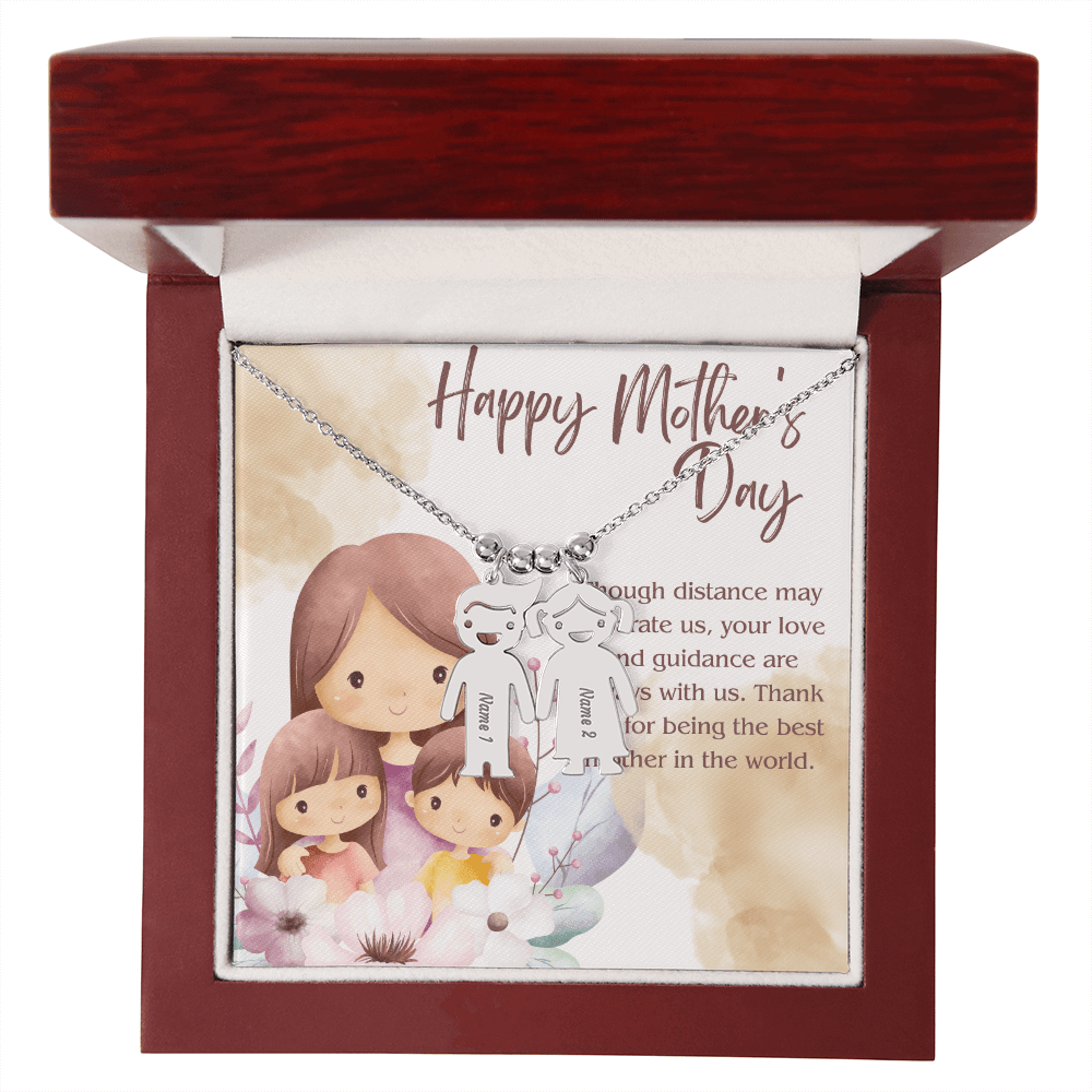 Engraved Kid Charm Necklace – A Heartfelt Mother's Day Gift - Gadget and Glam Shop