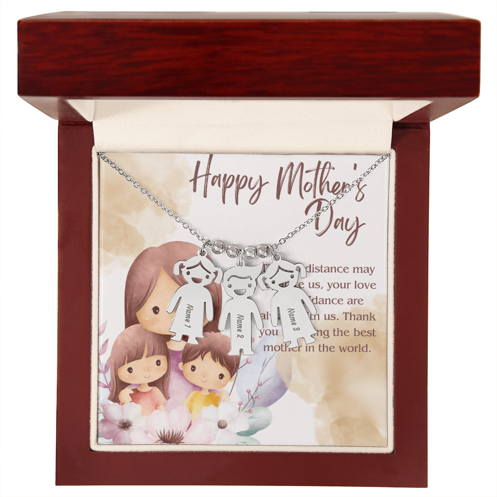 Engraved Kid Charm Necklace – A Heartfelt Mother's Day Gift - Gadget and Glam Shop