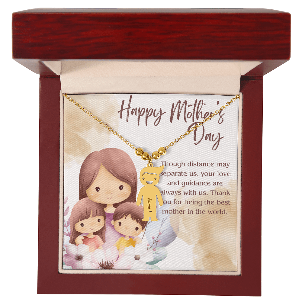 Engraved Kid Charm Necklace – A Heartfelt Mother's Day Gift - Gadget and Glam Shop