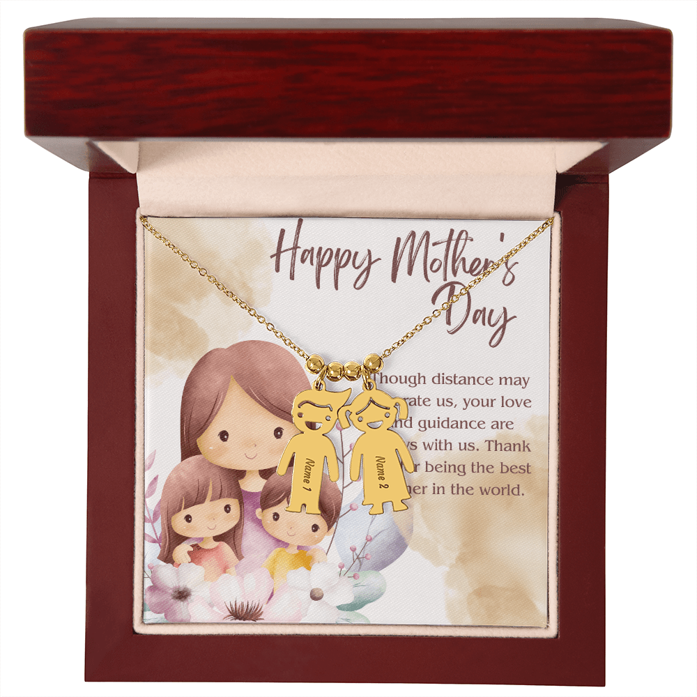 Engraved Kid Charm Necklace – A Heartfelt Mother's Day Gift - Gadget and Glam Shop