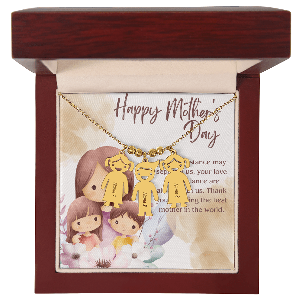 Engraved Kid Charm Necklace – A Heartfelt Mother's Day Gift - Gadget and Glam Shop