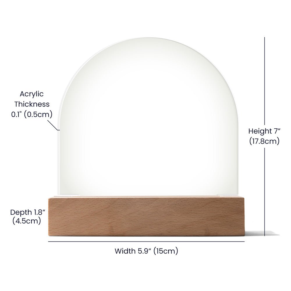 Two Moms, Double the Love – Acrylic Dome Plaque for Mother's Day - Gadget and Glam Shop