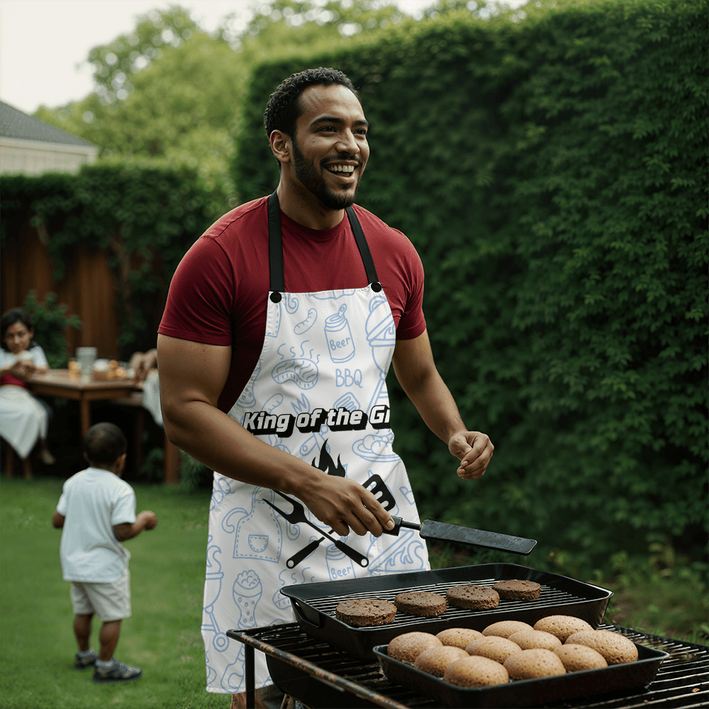 BBQ King Father's Day Apron - Gadget and Glam Shop