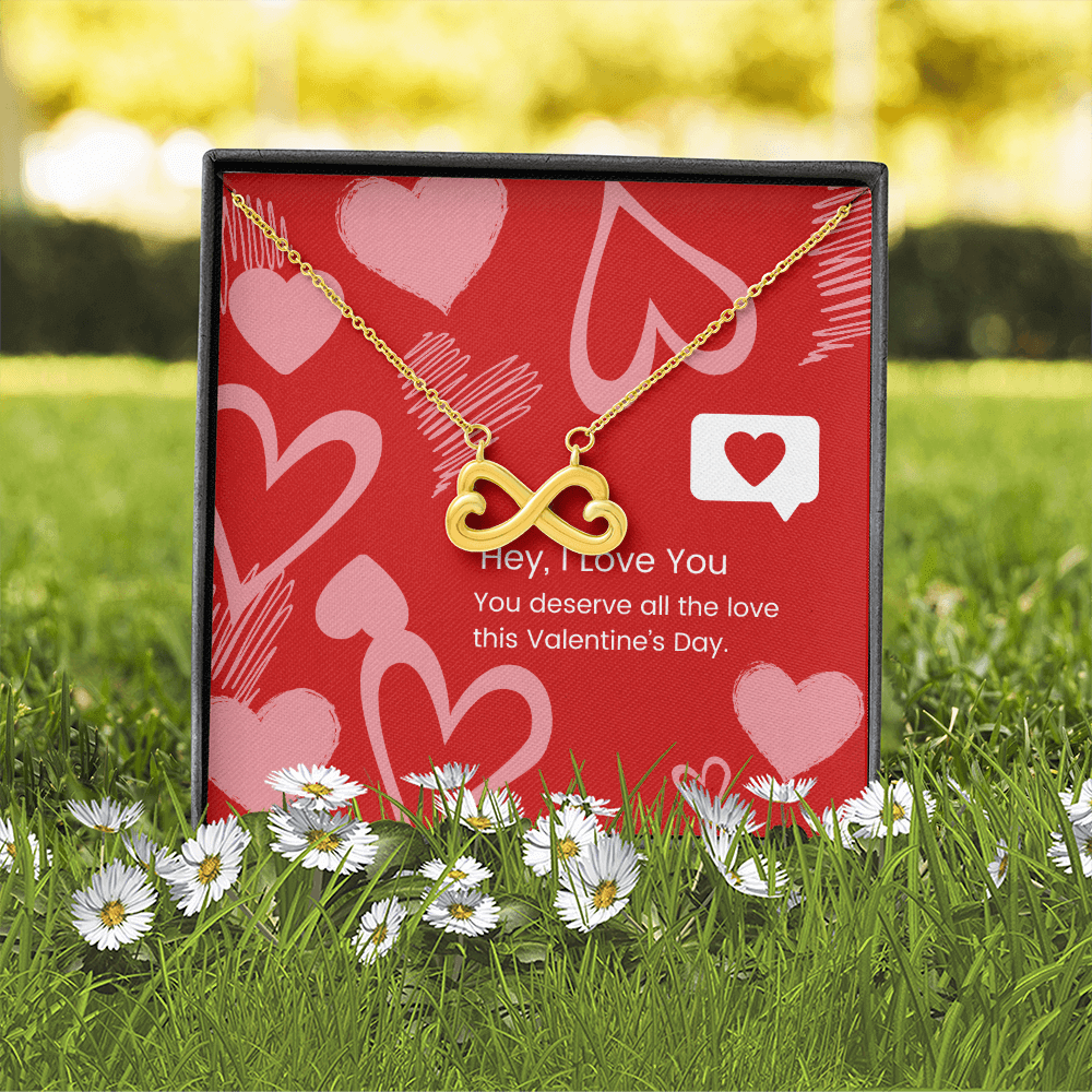 Eternal Affection: Valentine's Day Endless Love Necklace - Gadget and Glam Shop