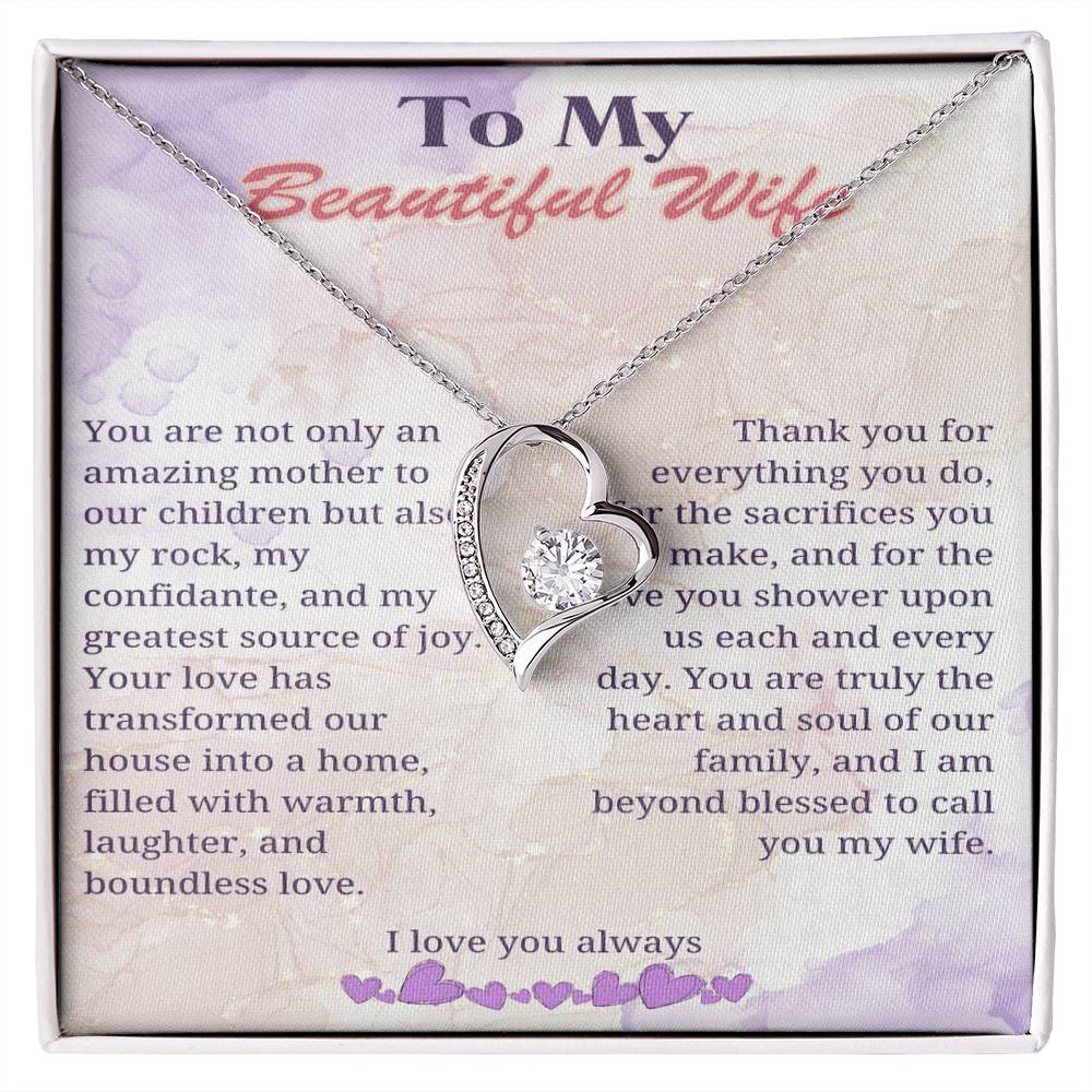 My Beloved Wife: Heart of Our Home Necklace - Gadget and Glam Shop