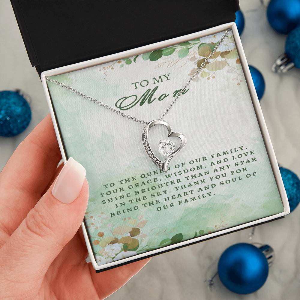 Regal Tribute Necklace for Mom: Grace, Wisdom, Love - Gadget and Glam Shop