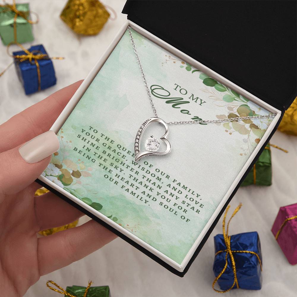 Regal Tribute Necklace for Mom: Grace, Wisdom, Love - Gadget and Glam Shop