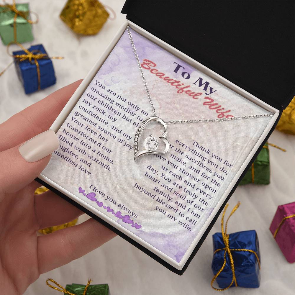 My Beloved Wife: Heart of Our Home Necklace - Gadget and Glam Shop