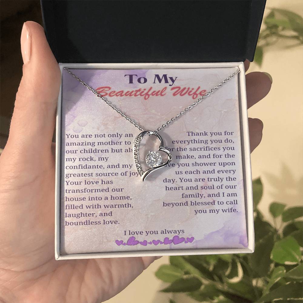 My Beloved Wife: Heart of Our Home Necklace - Gadget and Glam Shop