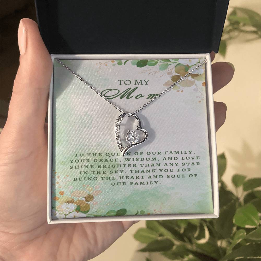 Regal Tribute Necklace for Mom: Grace, Wisdom, Love - Gadget and Glam Shop