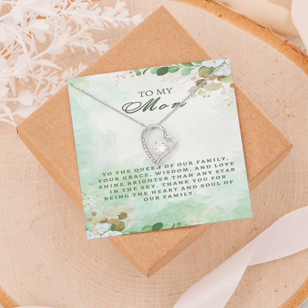 Regal Tribute Necklace for Mom: Grace, Wisdom, Love - Gadget and Glam Shop