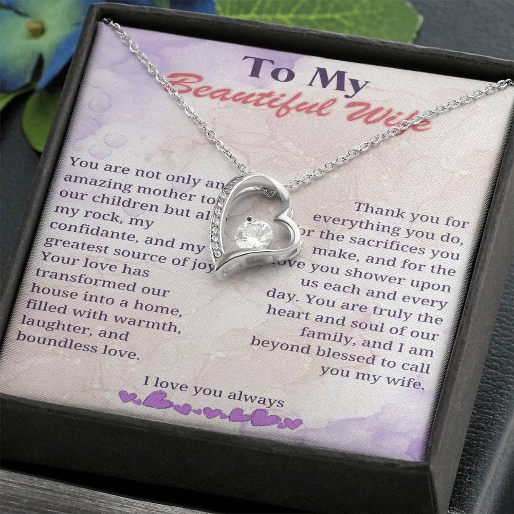 My Beloved Wife: Heart of Our Home Necklace - Gadget and Glam Shop