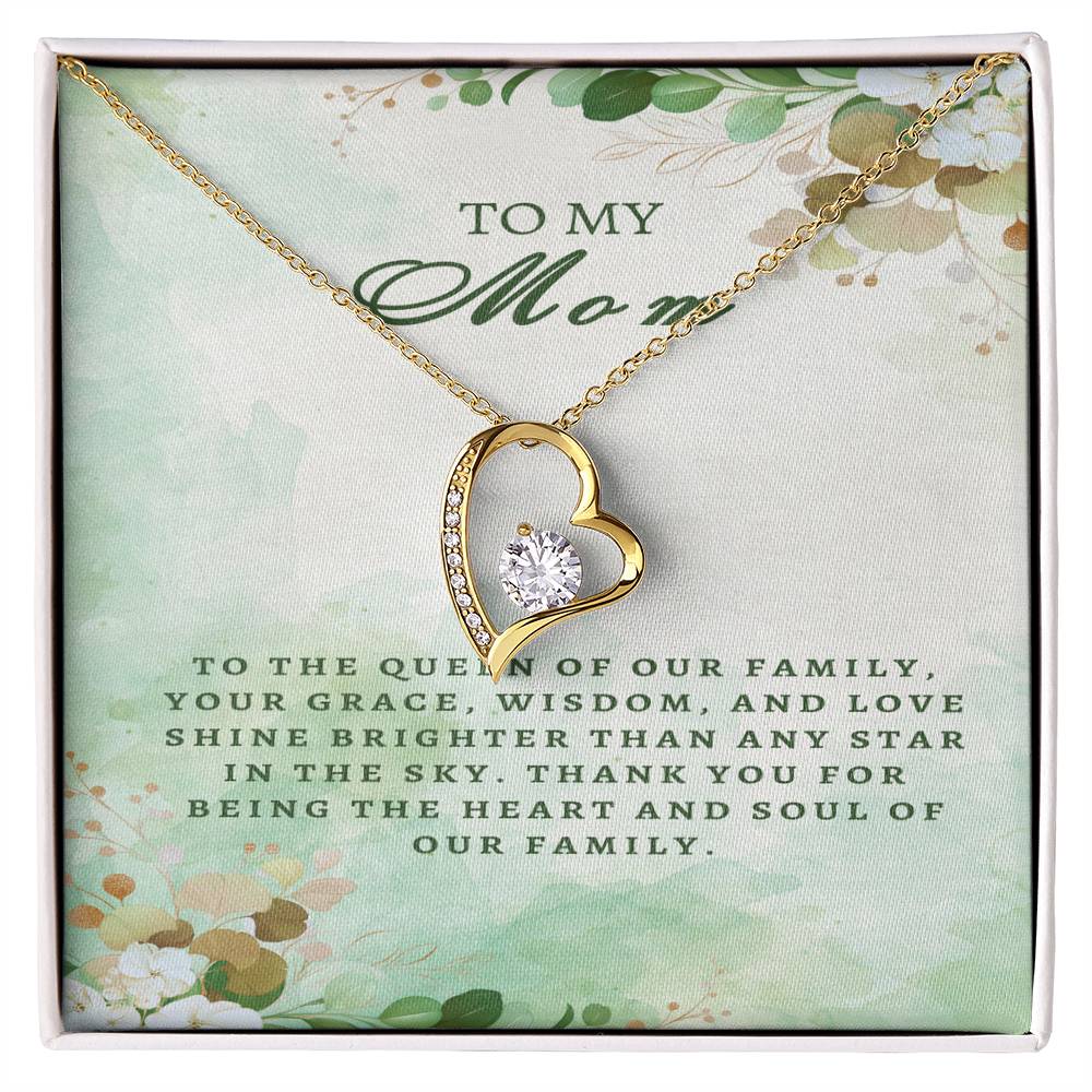 Regal Tribute Necklace for Mom: Grace, Wisdom, Love - Gadget and Glam Shop
