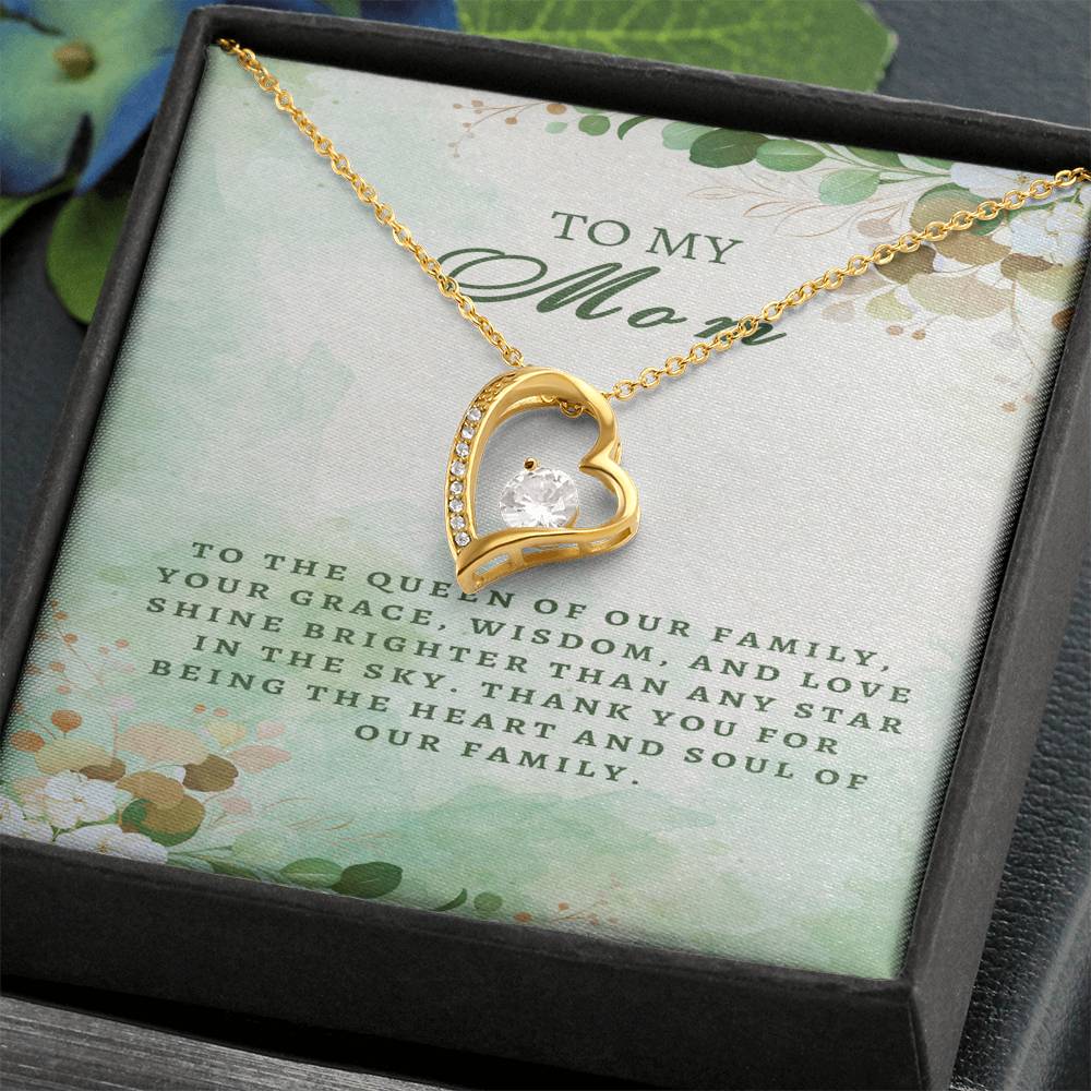 Regal Tribute Necklace for Mom: Grace, Wisdom, Love - Gadget and Glam Shop