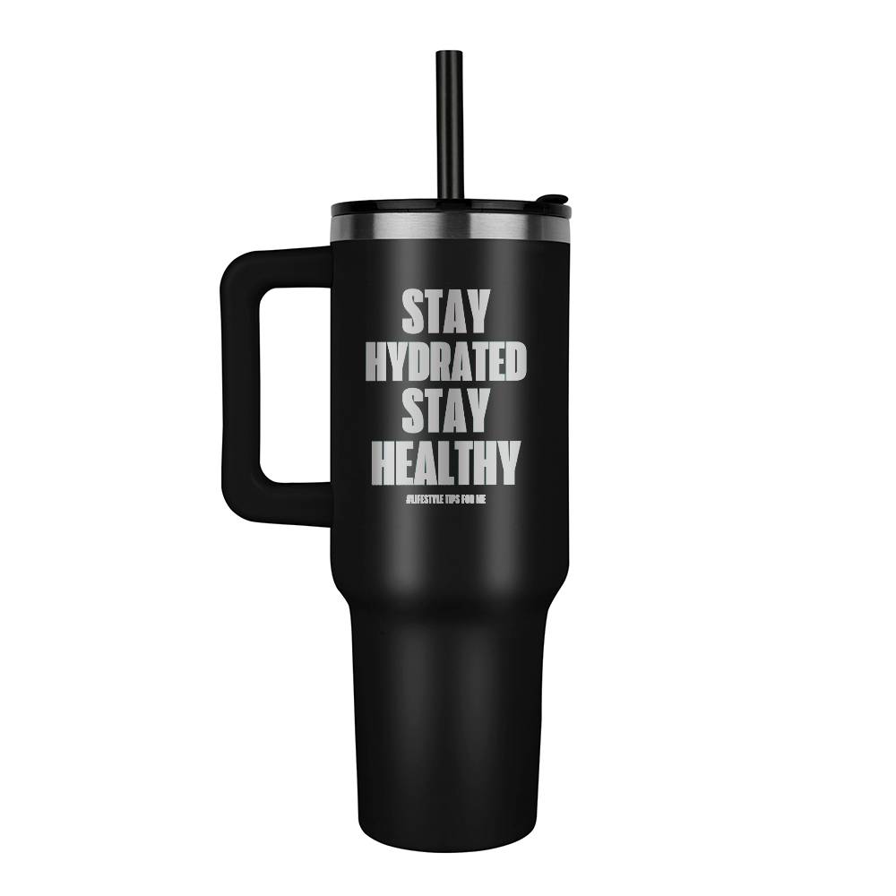 40oz. Stainless Steel Tumbler (Stay Hydrated Stay Healthy) - Gadget and Glam Shop