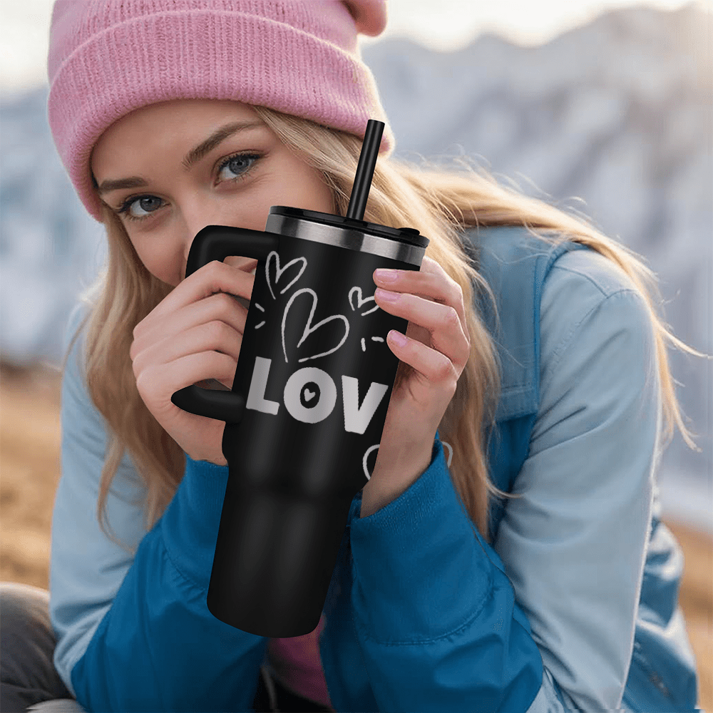 Sip of Love: Valentine's Day Pinnacle 40oz Tumbler - Gadget and Glam Shop