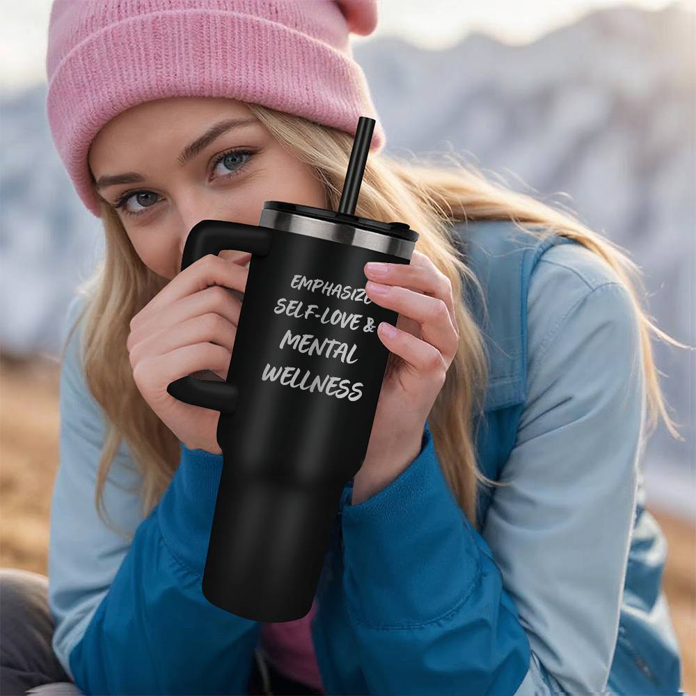 Pinnacle 40oz Tumbler - Laser engraved Self Love - Gadget and Glam Shop
