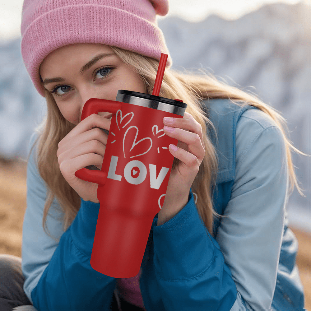 Sip of Love: Valentine's Day Pinnacle 40oz Tumbler - Gadget and Glam Shop