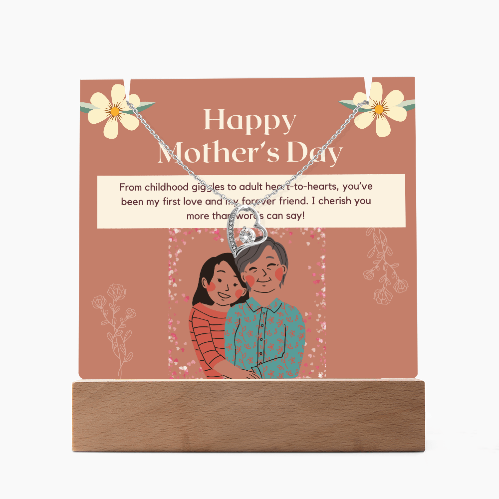 My First Love, My Forever Friend – Keepsake Acrylic & Forever Love Necklace - Gadget and Glam Shop