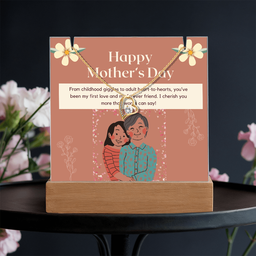 My First Love, My Forever Friend – Keepsake Acrylic & Forever Love Necklace - Gadget and Glam Shop