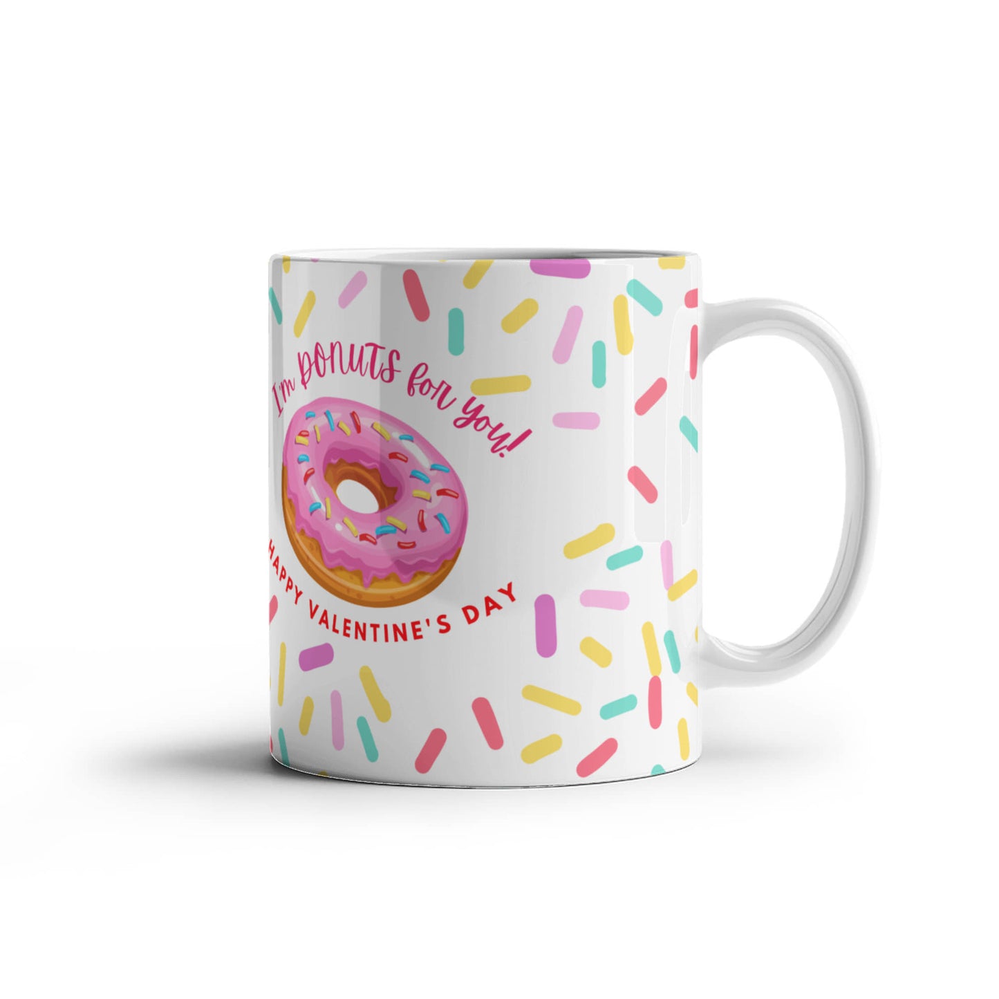 Valentine's Day Love Sips: White Ceramic Mug - Gadget and Glam Shop